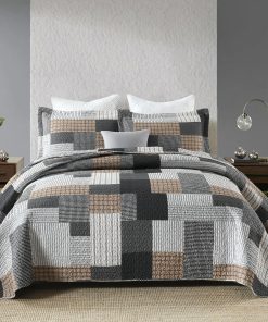 Juego de Edredón Cuadros Queen Size - Set de 3 Piezas -