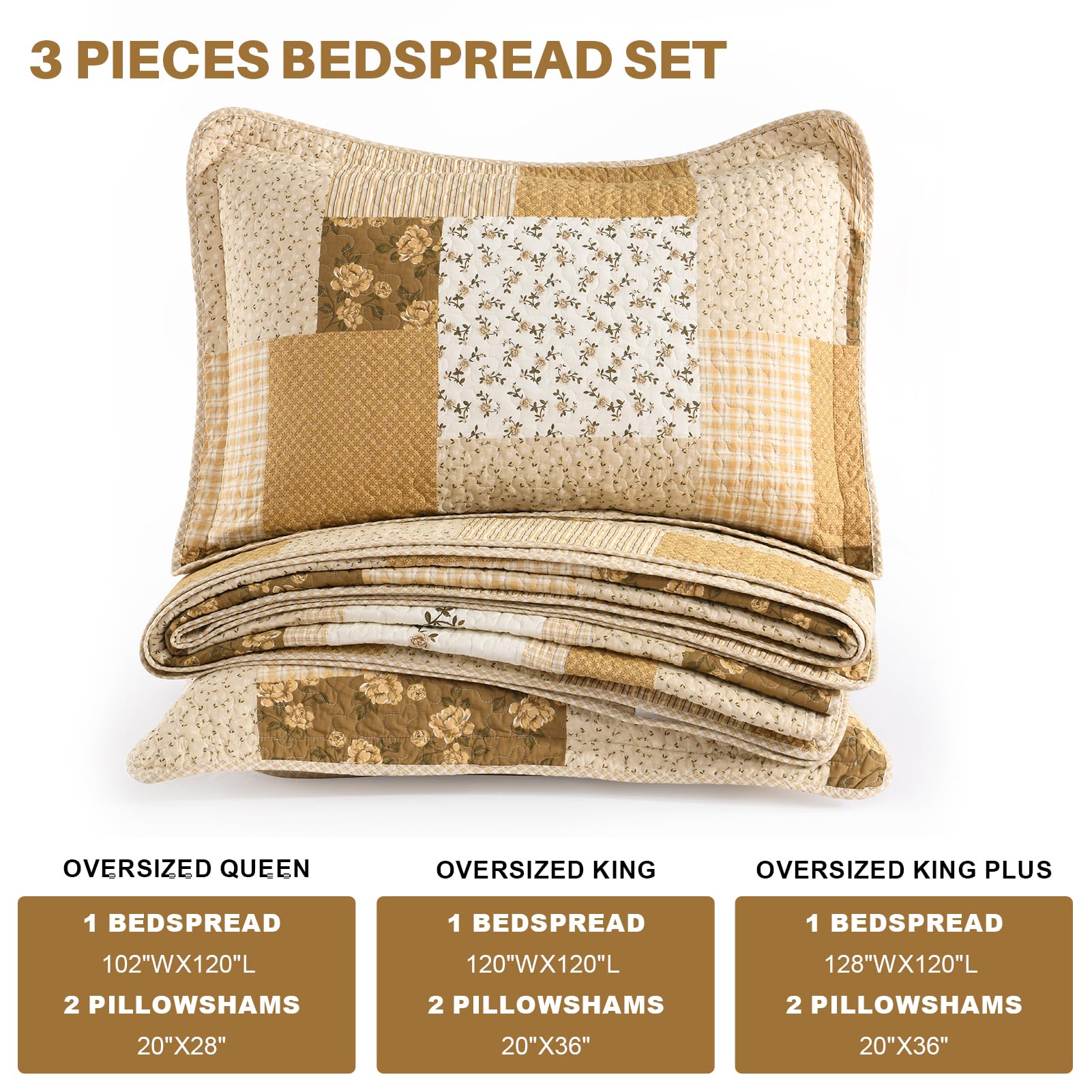 Colcha California King de 100% Algodón, Extra Grande - Imagen 7