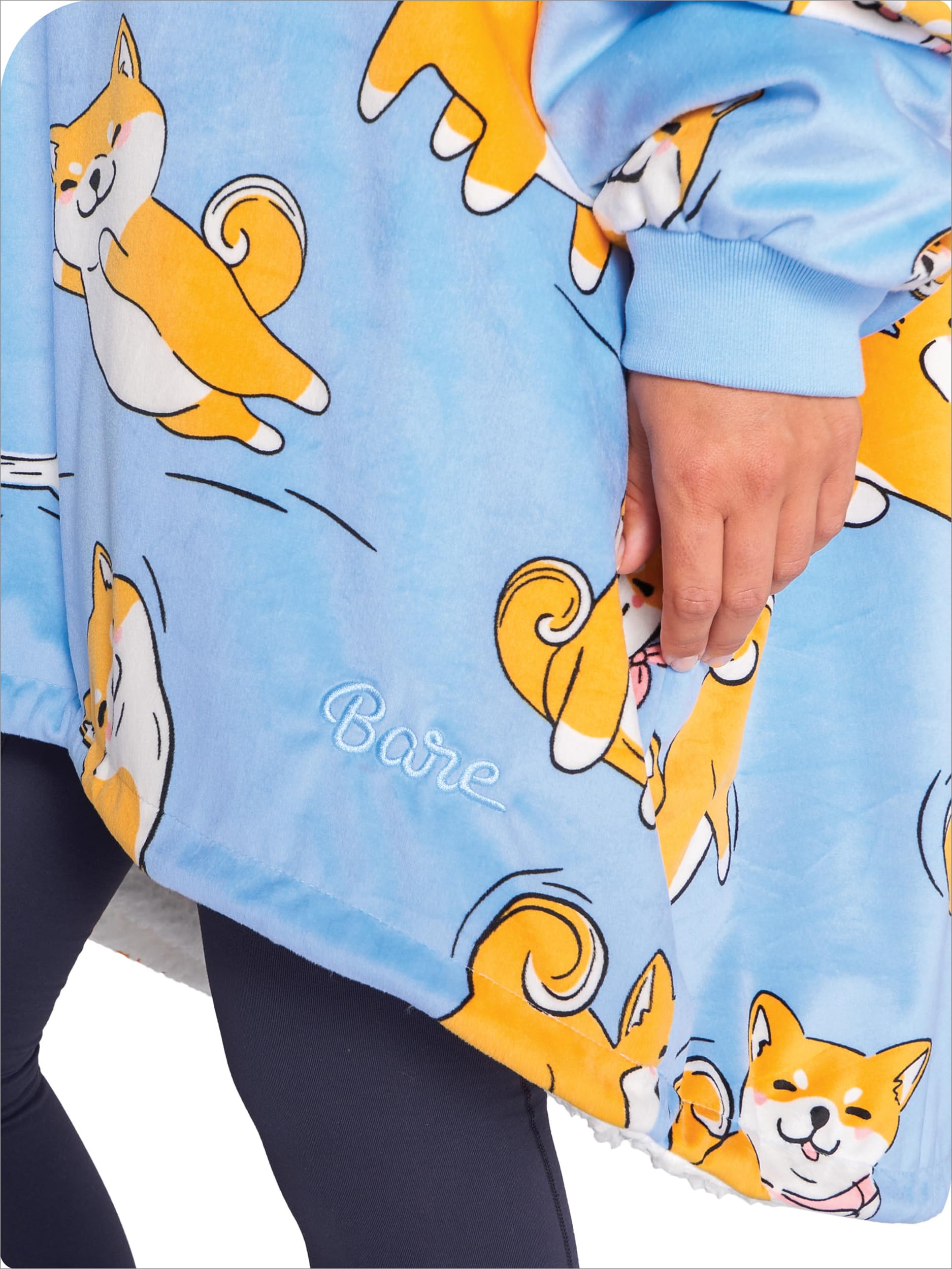 Manta Wearable Sherpa Fleece de Bare Home - Manta con - Imagen 9