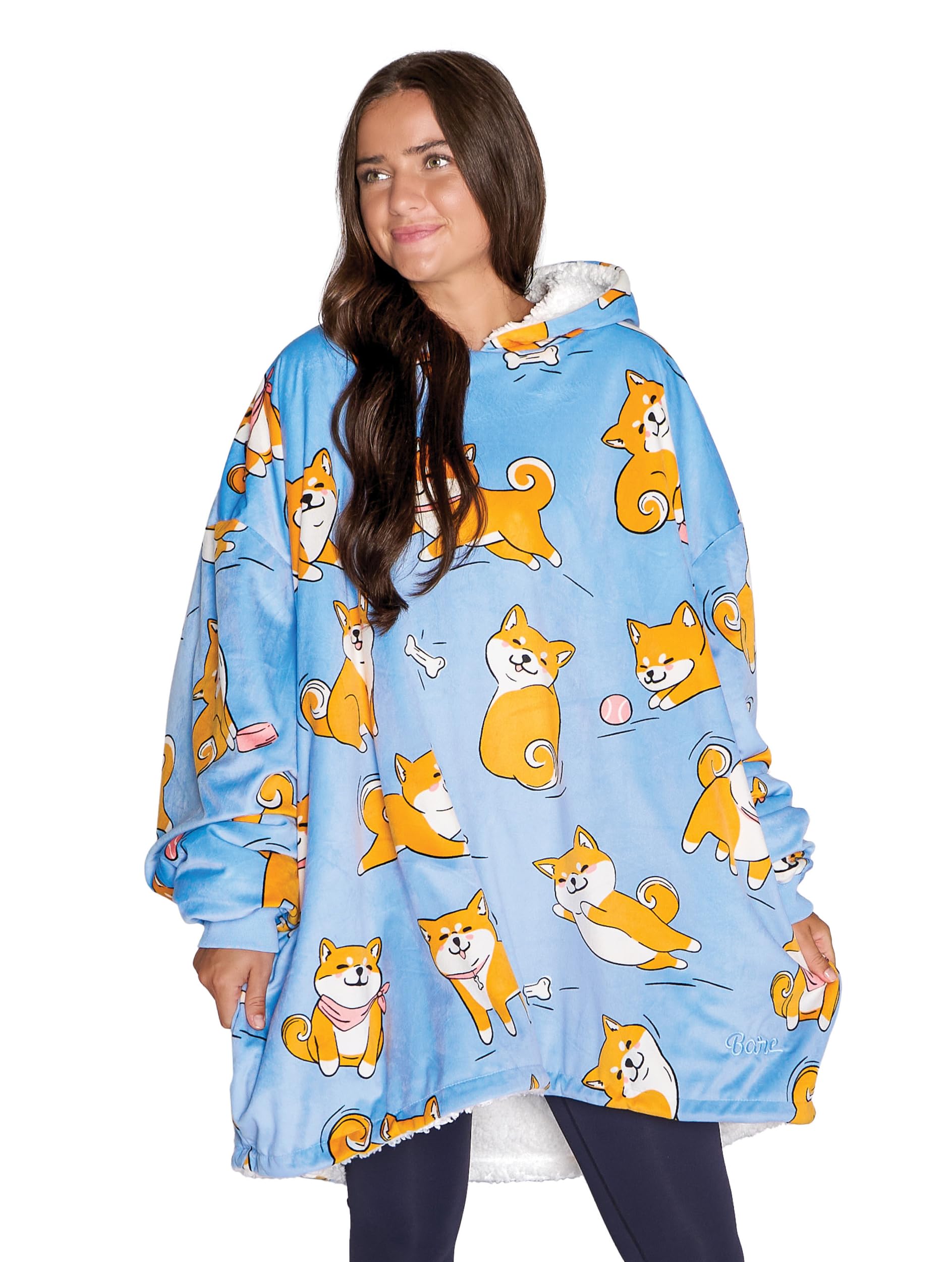 Manta Wearable Sherpa Fleece de Bare Home - Manta con