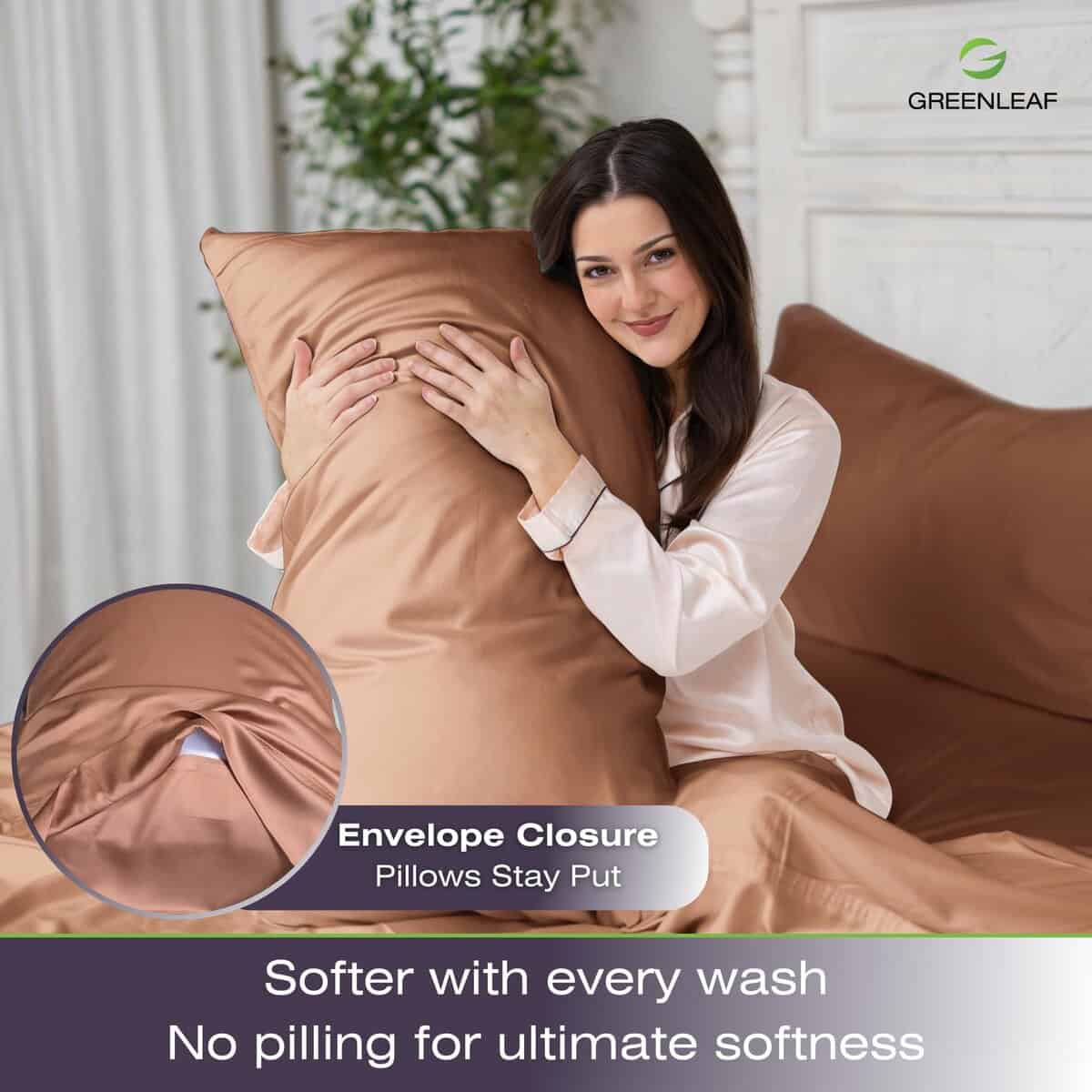 Funda de Almohada KING GREENLEAF Set de 2 | Fundas de - Imagen 3