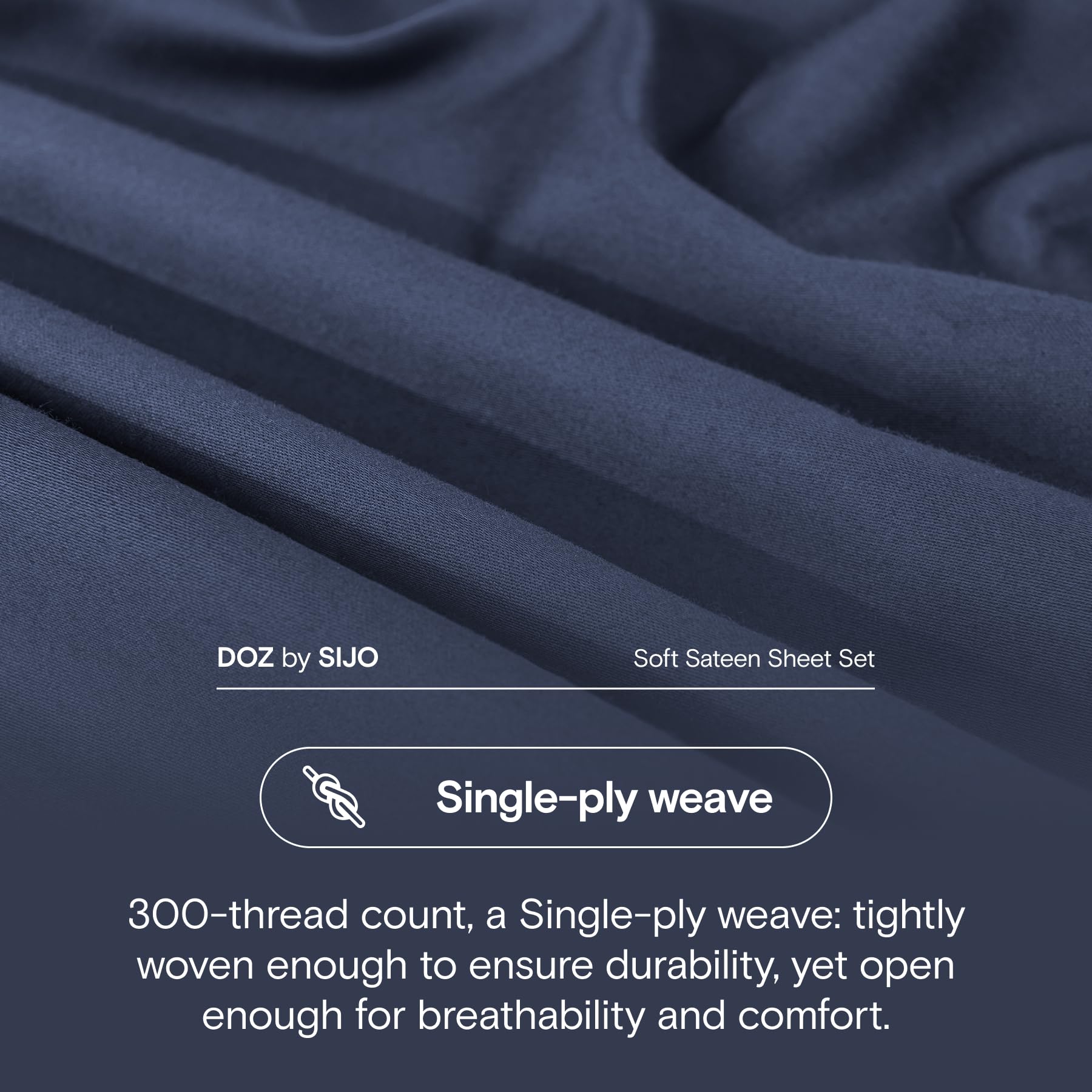 Juego de Sábanas de Algodón 100% de Alta Calidad DOZ, Suave - Imagen 4