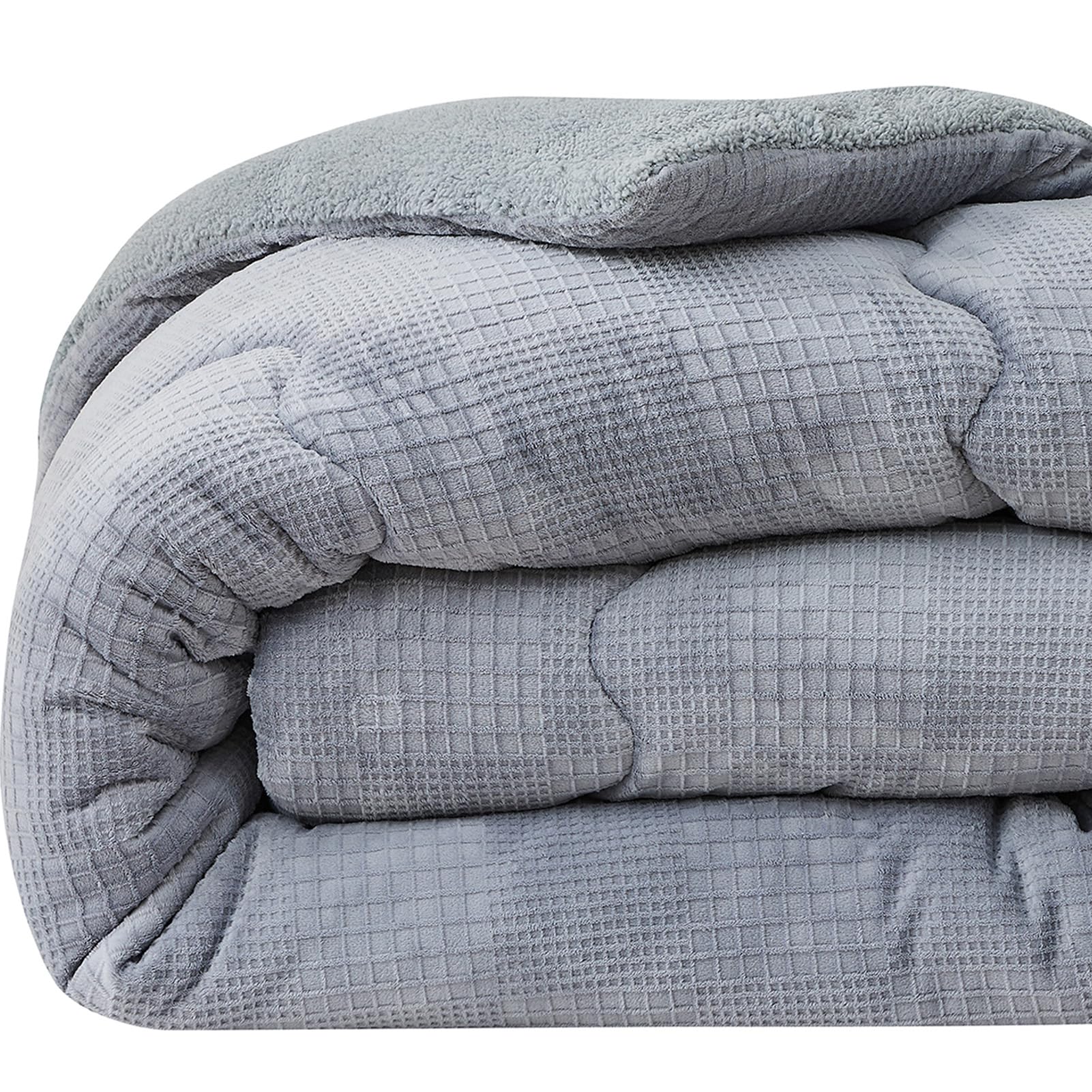 Juego de edredón tamaño King Fluffy de SahSahCasa, edredón