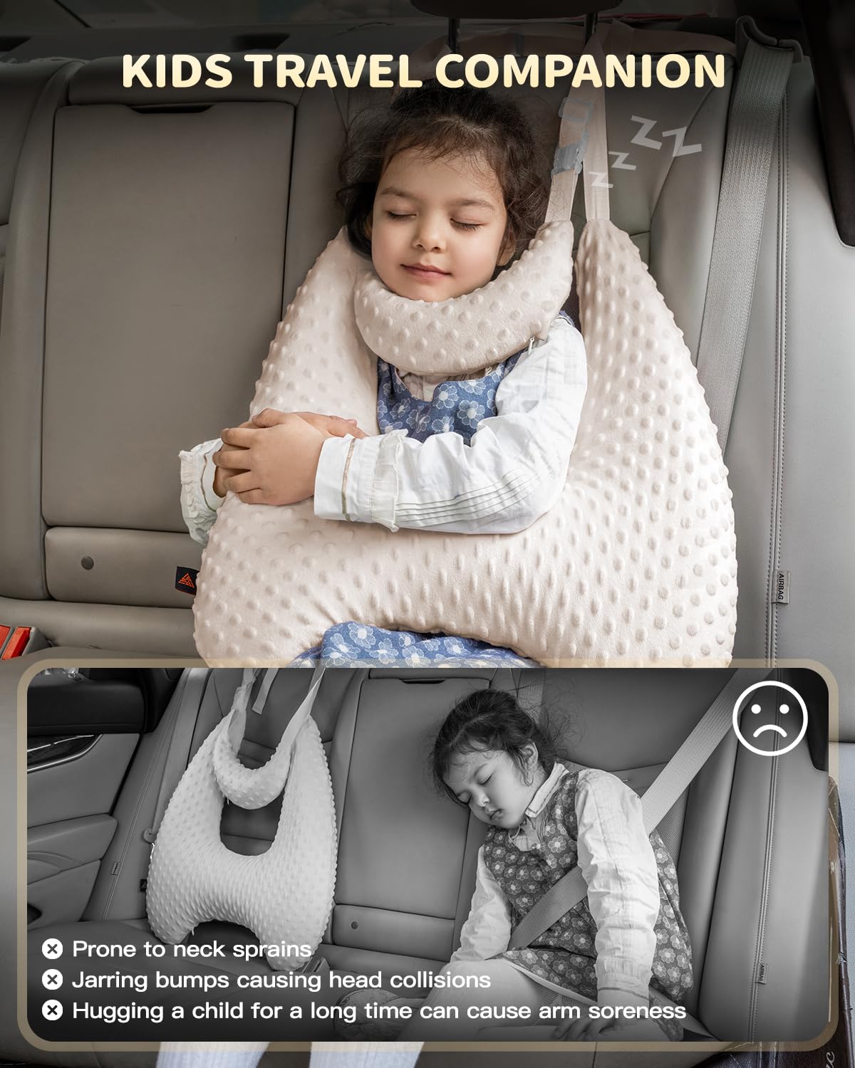 Almohada de viaje para niños de espuma viscoelástica Sino - Imagen 5