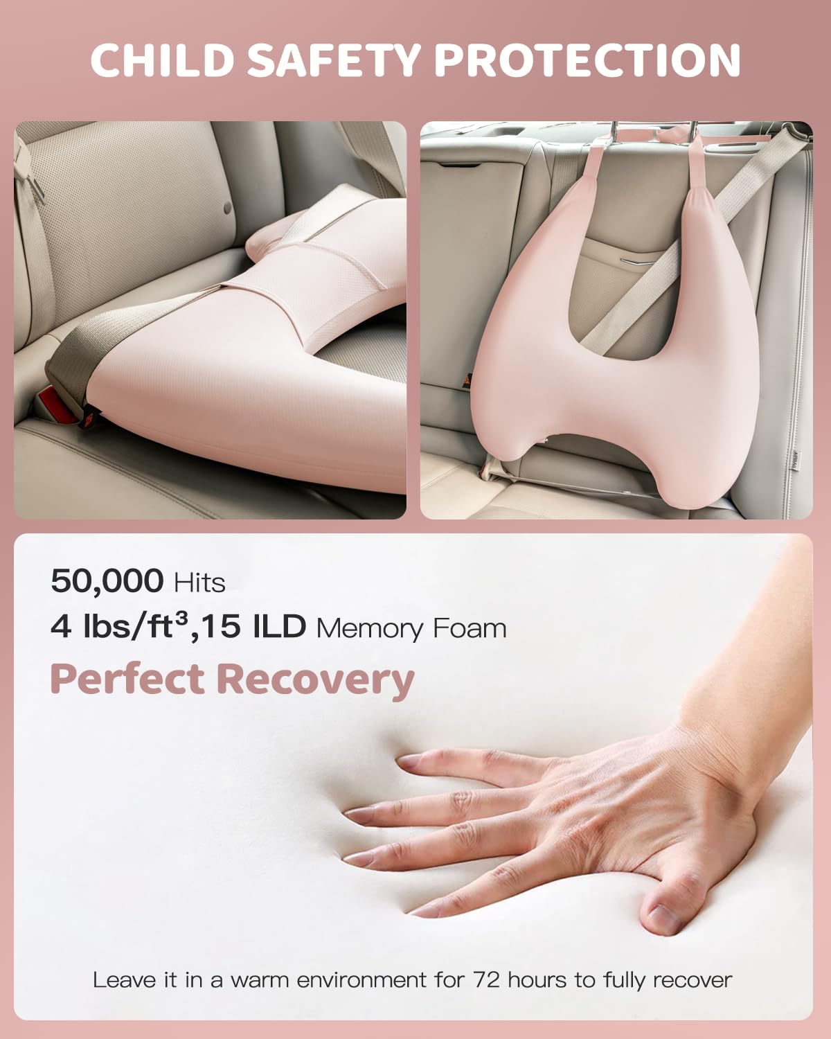 Almohada de Viaje para Niños de Espuma Viscoelástica Sino - Imagen 4