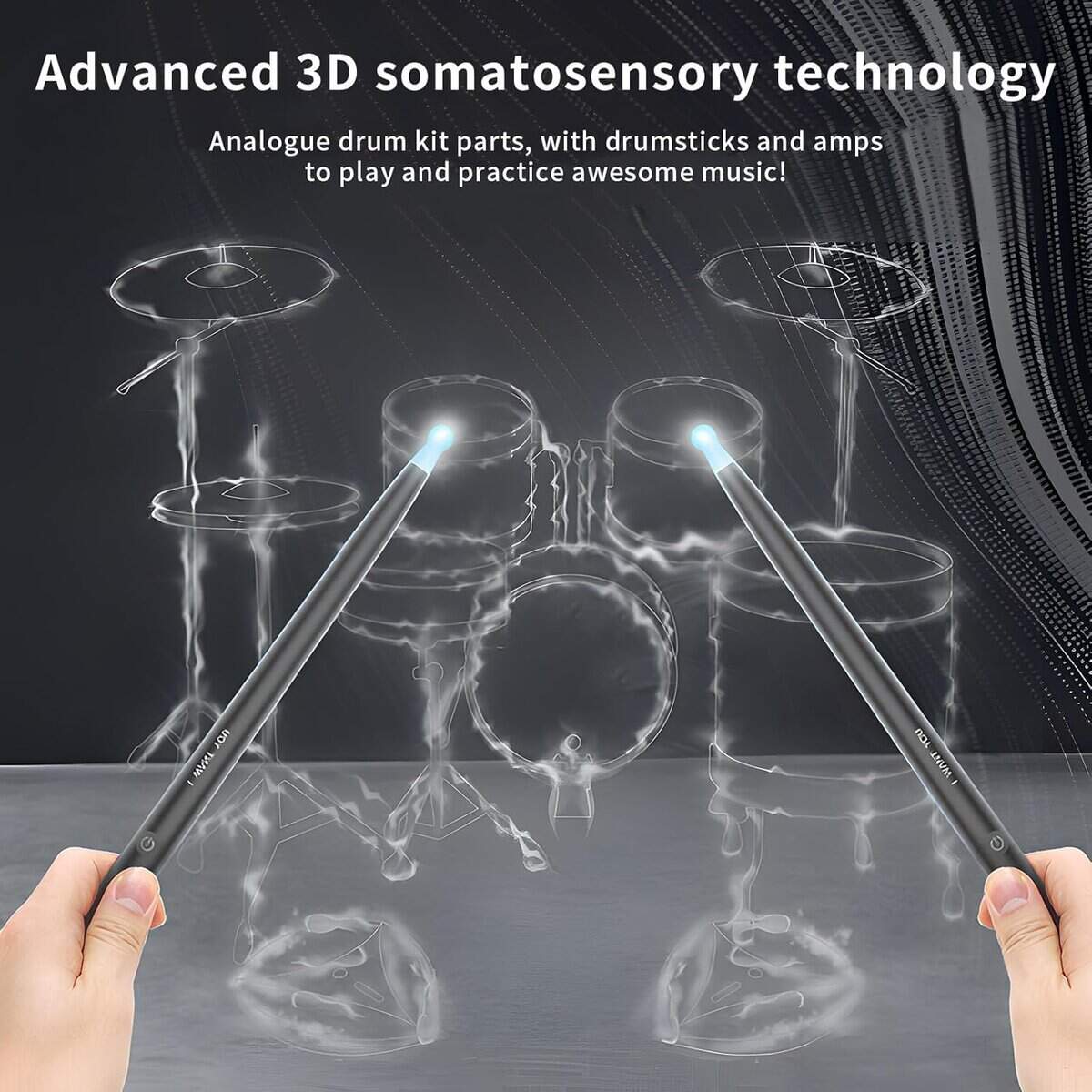 OBEST Air Drum Set Electronic Drum Set, Batería de Aire - Imagen 3