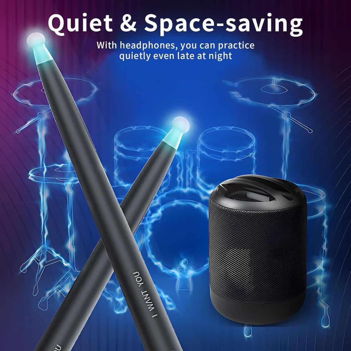 OBEST Air Drum Set Electronic Drum Set, Batería de Aire - Imagen 4