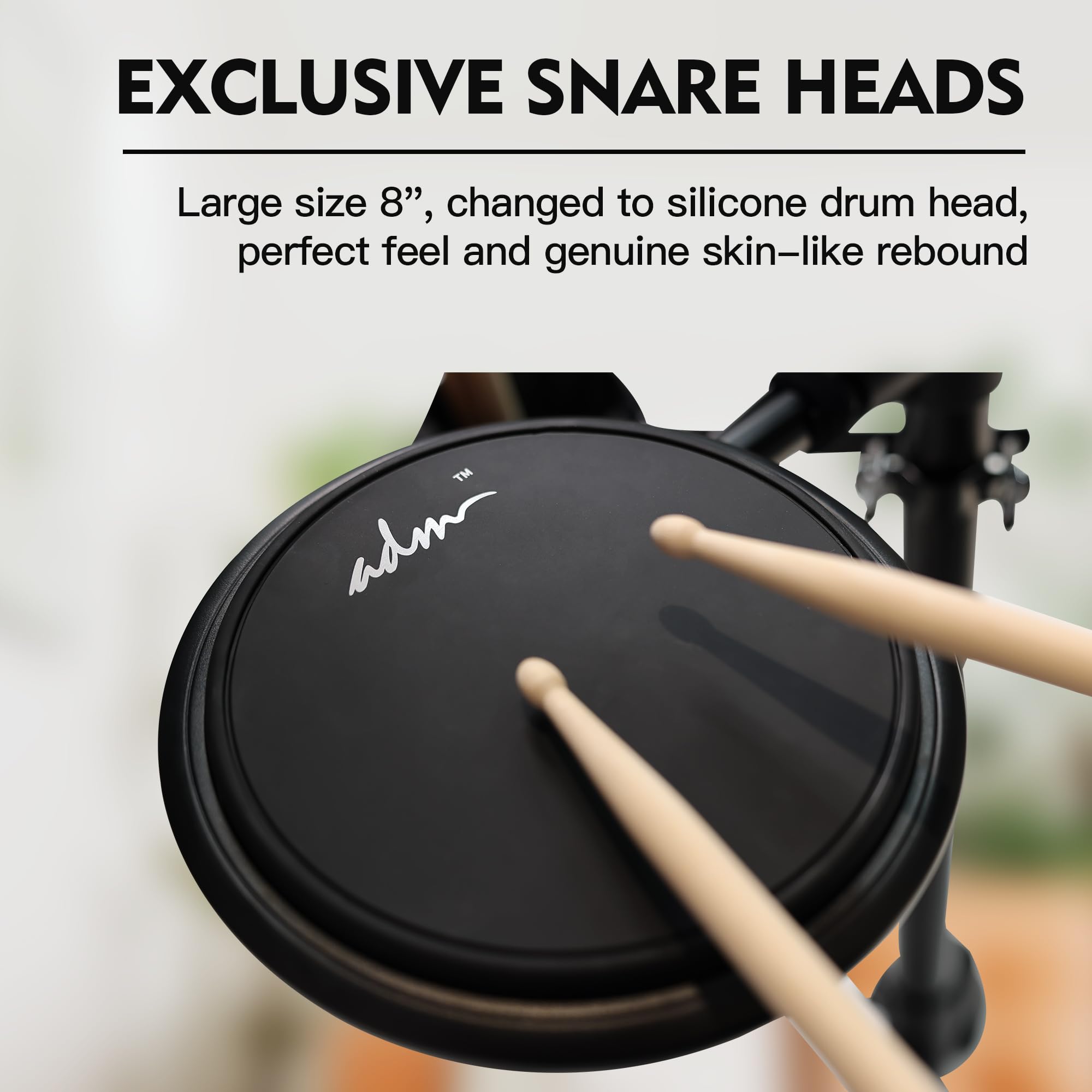 Set de Batería Electrónica ADM con 4 Pads de Malla - Imagen 5