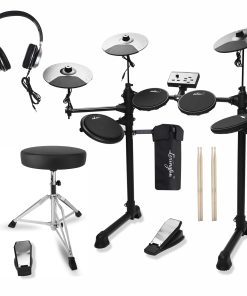 Set de Batería Electrónica ADM con 4 Pads de Malla