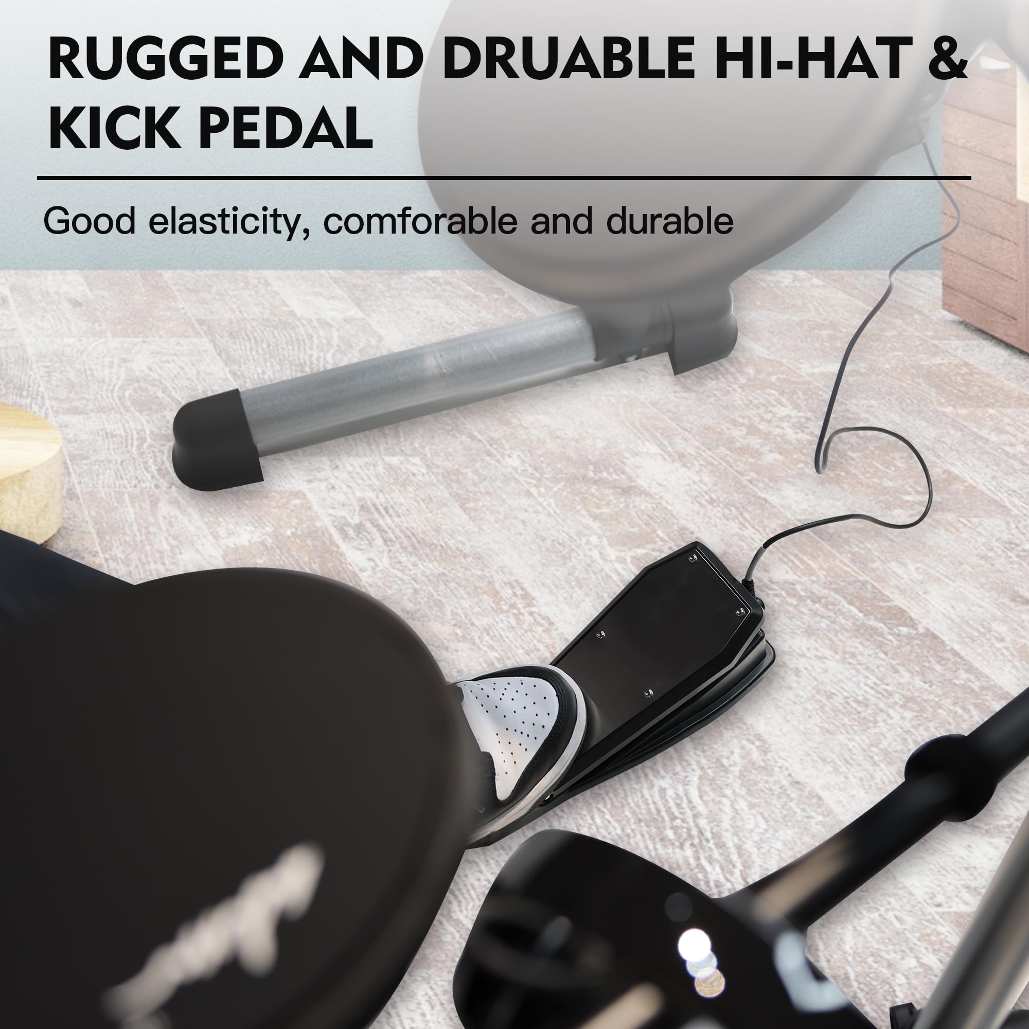 Set de Batería Electrónica ADM con 4 Pads de Malla - Imagen 7