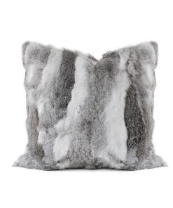 Set de 1 Funda de Cojín de Piel de Conejo Genuina MOOX