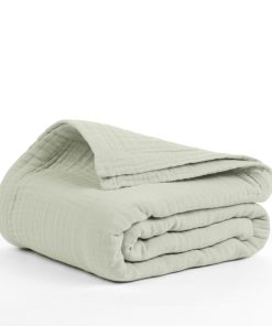 Manta de Musselina de Algodón 100%, Manta de Gasa 80"X90"