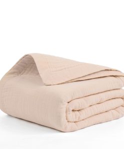 Manta de muselina de algodón 100% Salt Earth 55"X75" Twin,