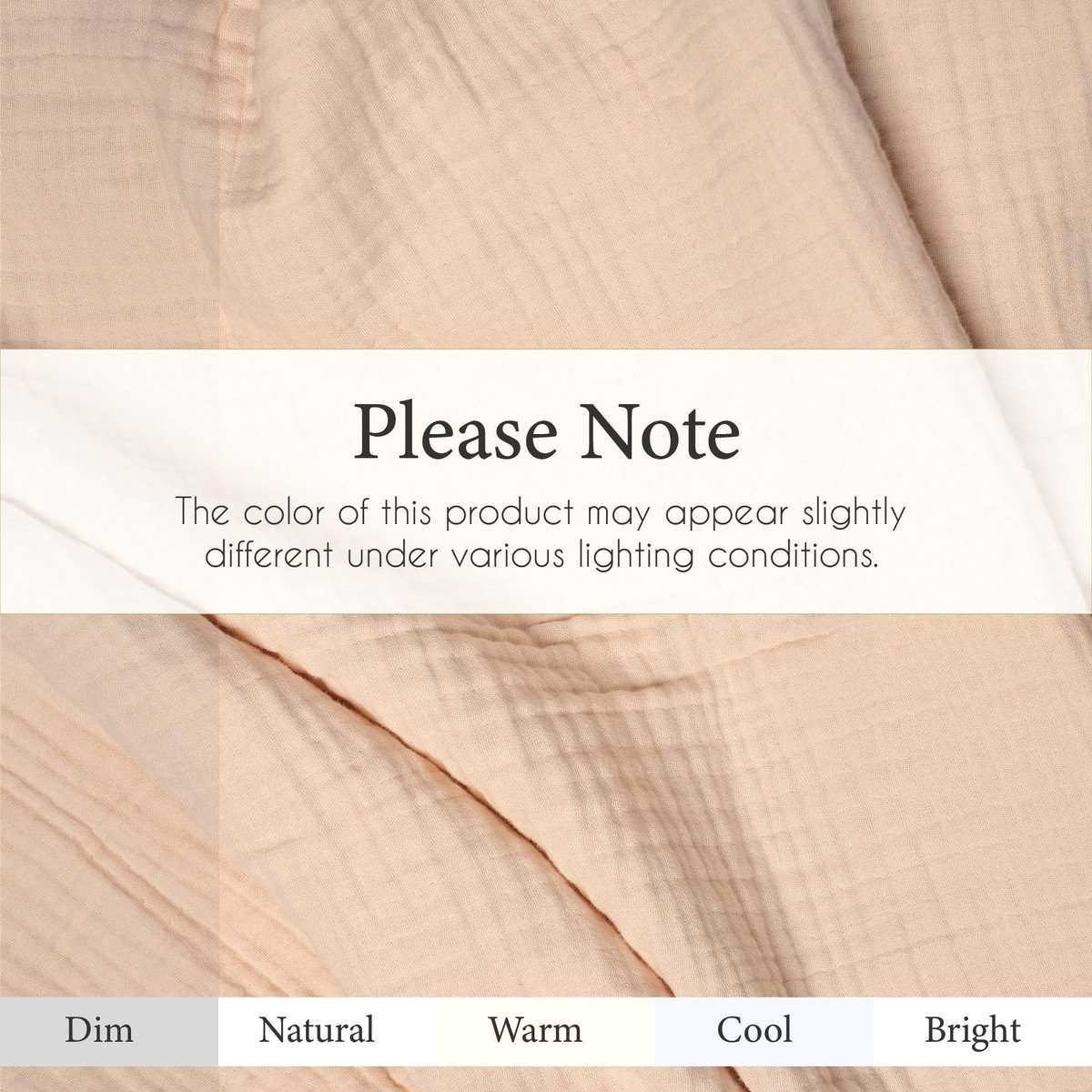 Manta de Muselina de Algodón 100%, Manta de -Pergamino - Imagen 7