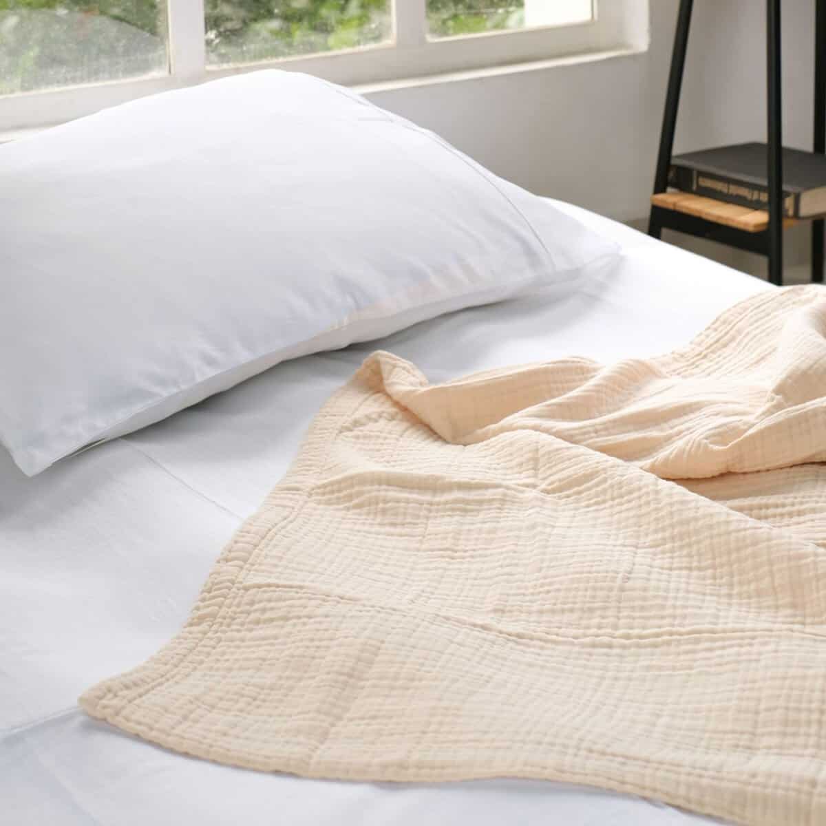 Manta de Muselina de Algodón 100%, Manta de -Pergamino - Imagen 6