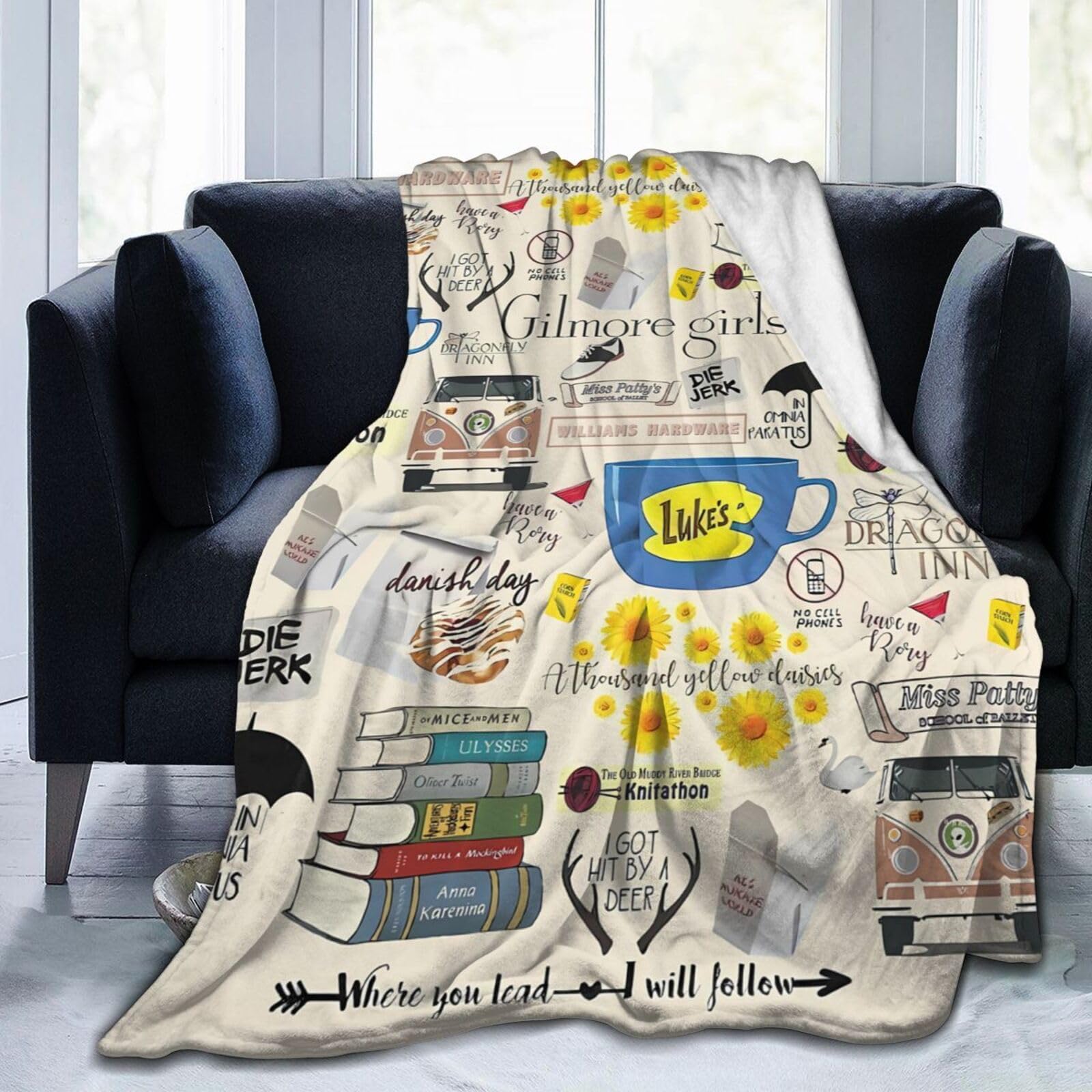 Manta de Franela QOALZMG, Manta de Tiro de Franela Suave y