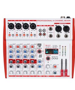 Mezcladora Profesional MW-6 de 6 Canales con 99 Sonidos