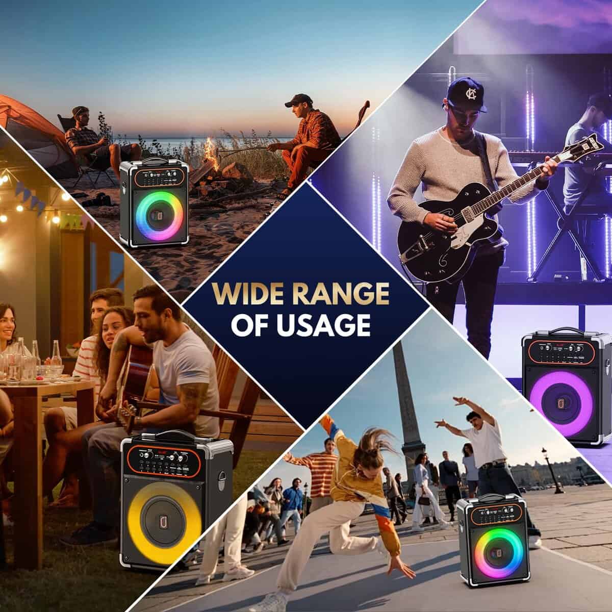 Máquina de Karaoke HWWR con 2 Micrófonos, Altavoz Karaoke - Imagen 8