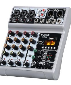 Mezcladora de Audio BOMGE, Consola de Mezcla de Sonido con