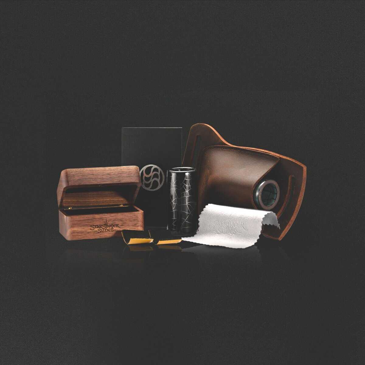 Shadow Ceramic Guitar Slide - Sofisticado Negro Metálico, - Imagen 3