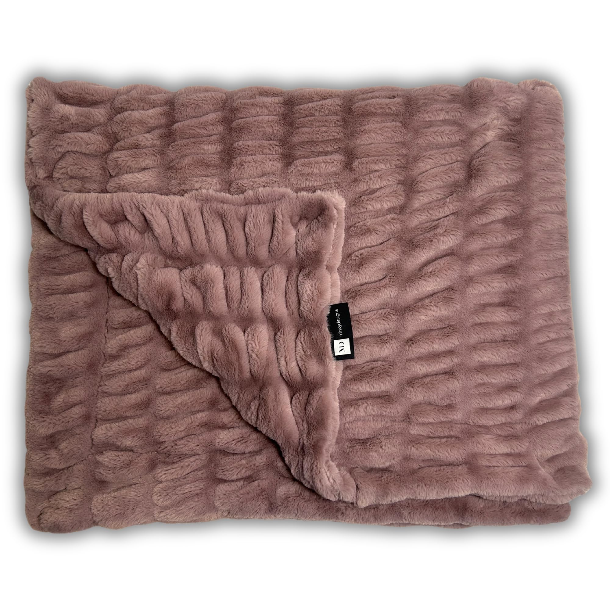 Manta de Felpa con Diseño de Minky - Súper Suave, Esponjosa