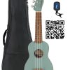 Ukulele Soprano Fender Venice - Gris Sónico con Estuche,