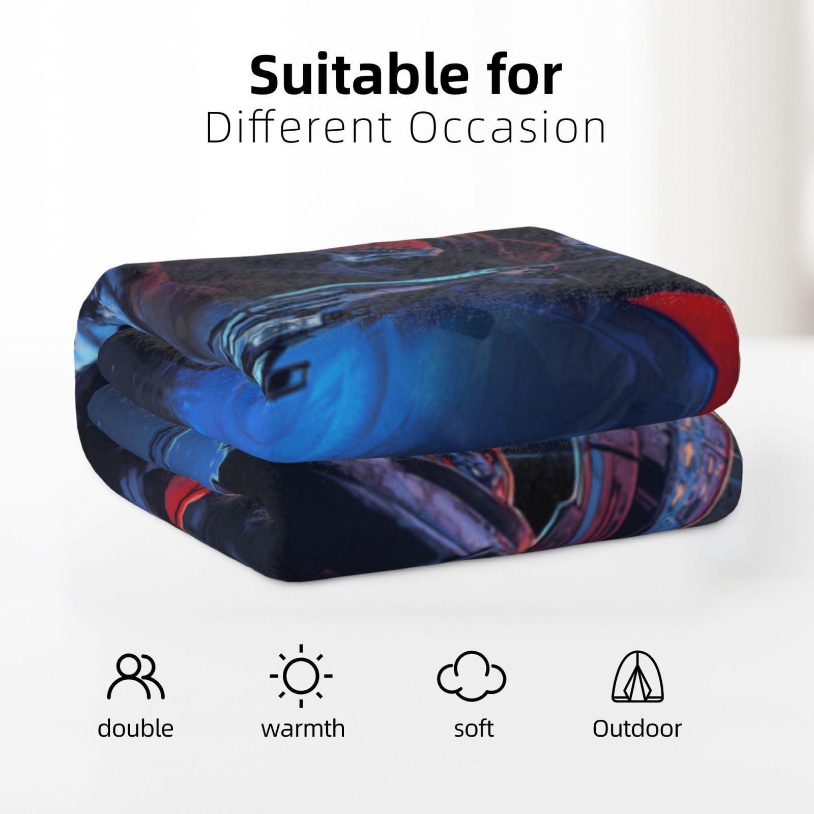 Manta de Efecto Masivo Super Suave Manta de Franela Ligera - Imagen 5