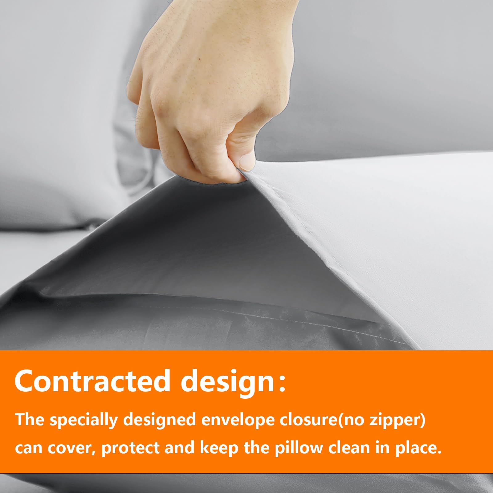 Juego de Edredón Tamaño Twin Gris Claro - 5 Piezas, Ropa de - Imagen 5