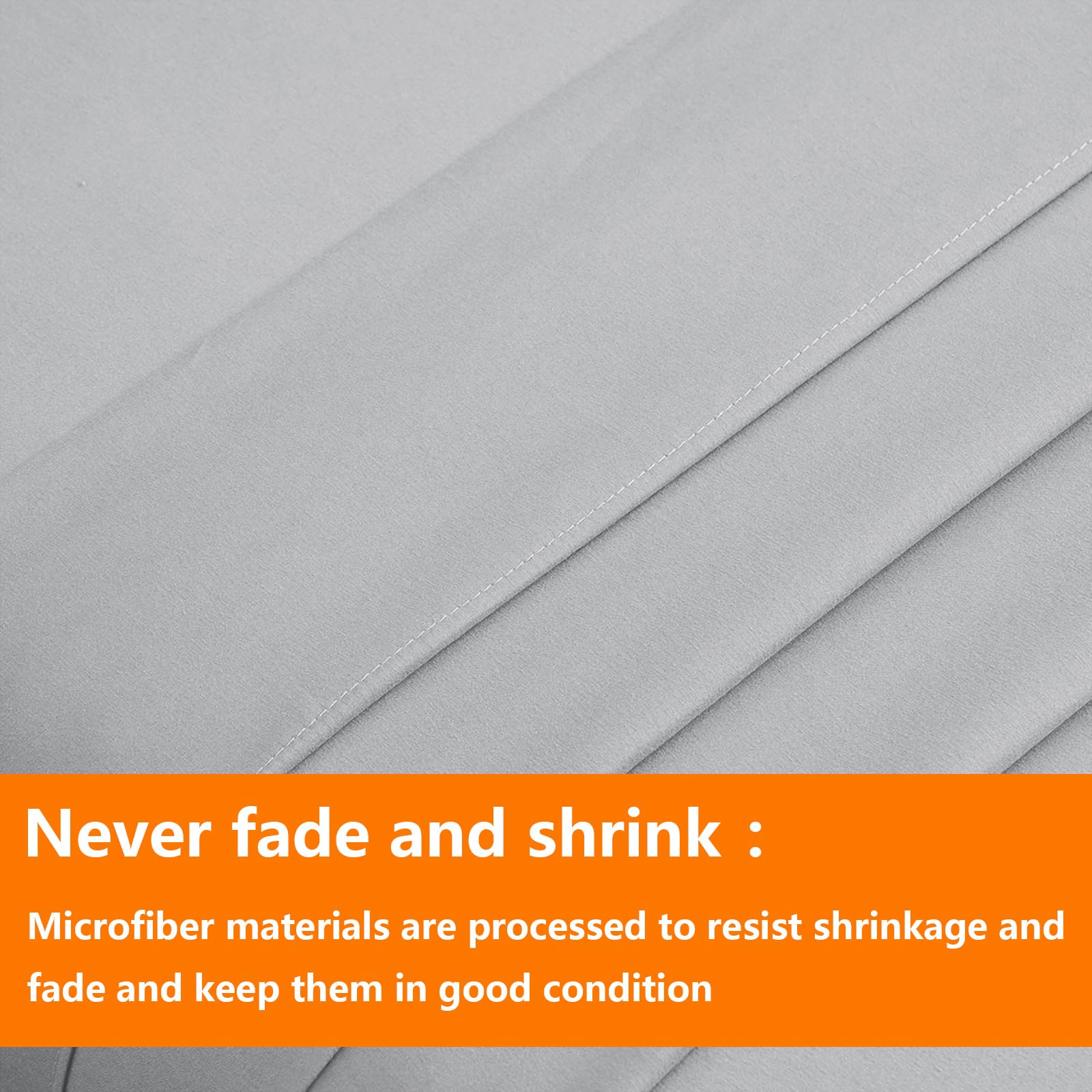 Juego de Edredón Tamaño Twin Gris Claro - 5 Piezas, Ropa de - Imagen 8