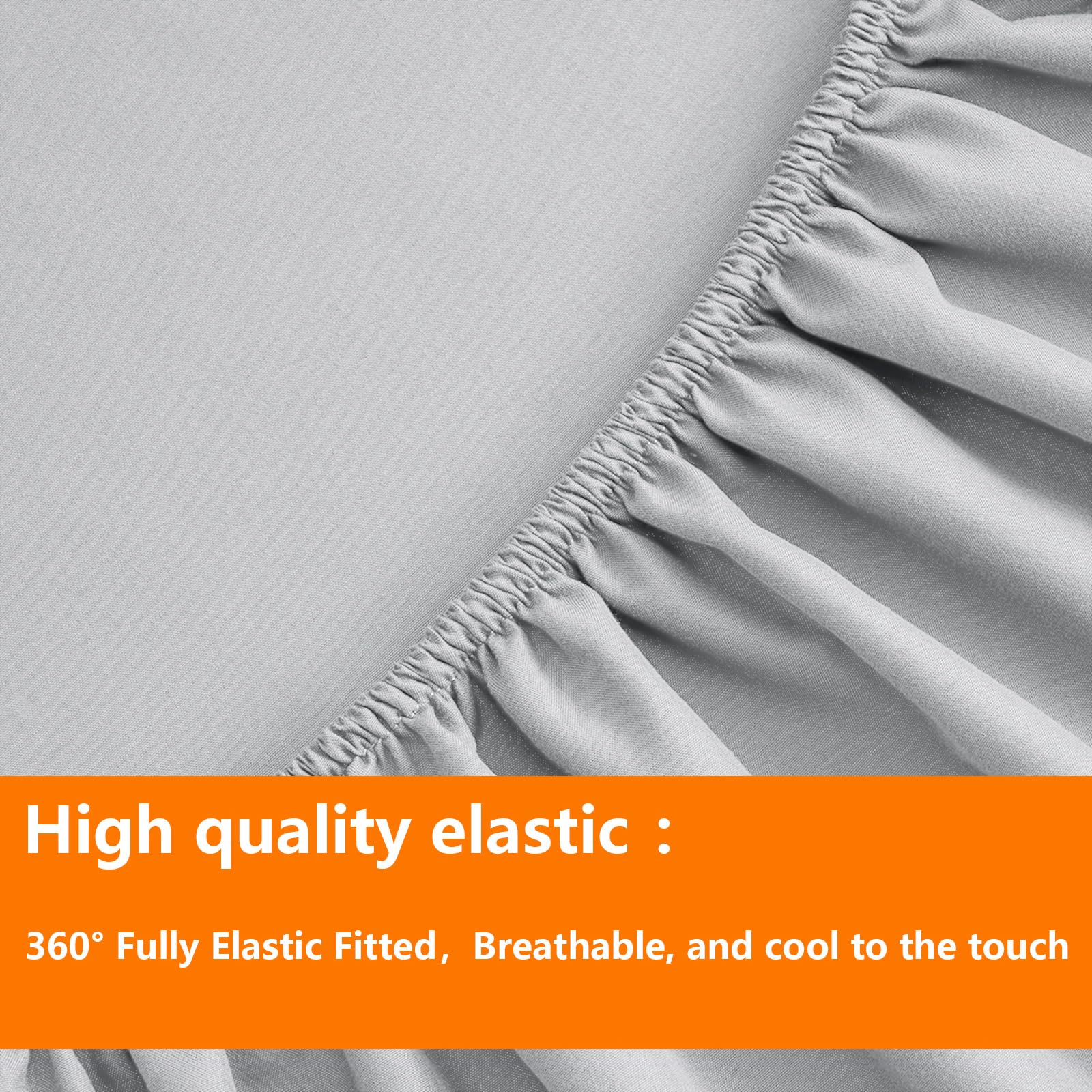 Juego de Edredón Tamaño Twin Gris Claro - 5 Piezas, Ropa de - Imagen 7