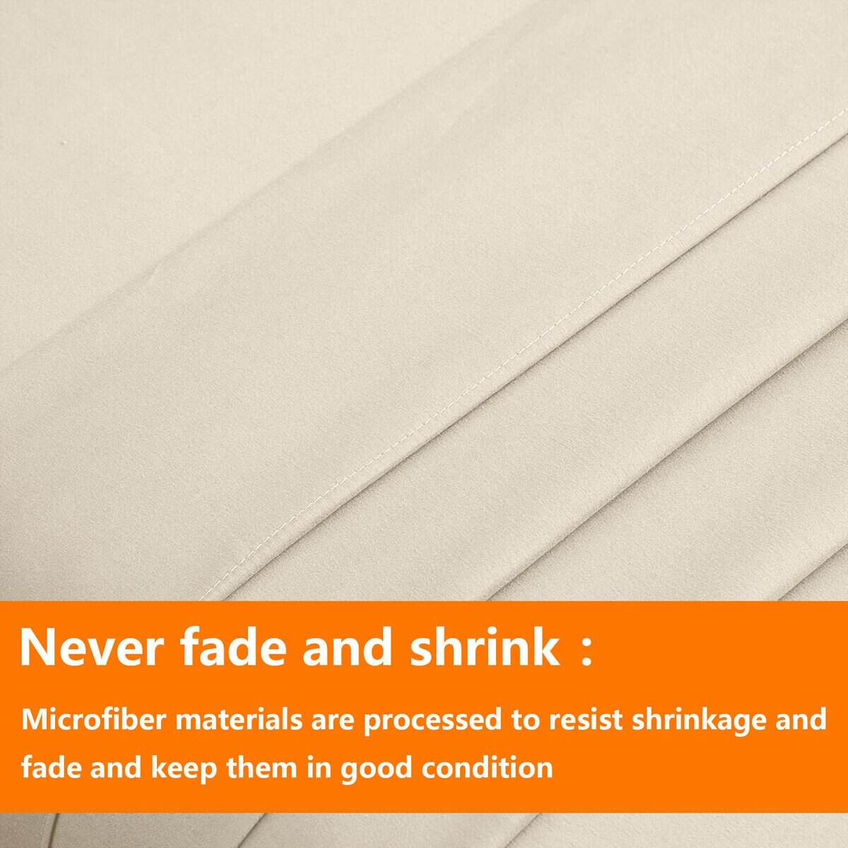 Juego de edredón tamaño Twin color beige claro TAIMIT - 5 - Imagen 8