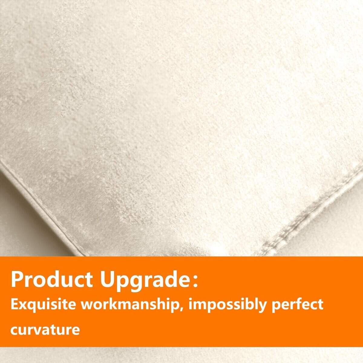 Juego de edredón tamaño Twin color beige claro TAIMIT - 5 - Imagen 6