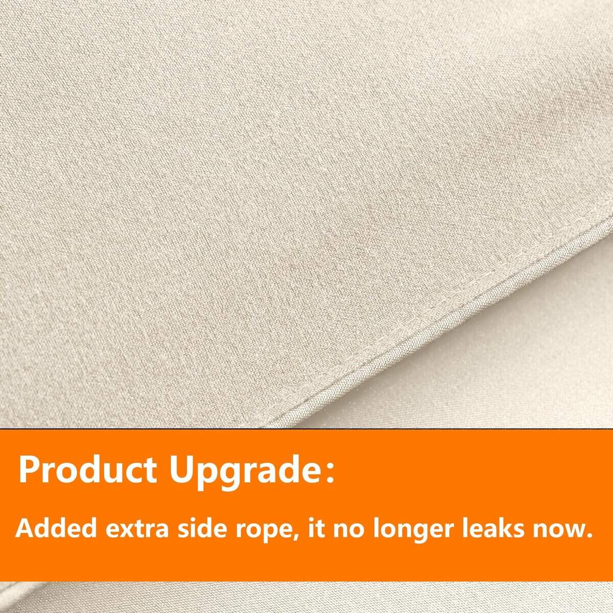 Juego de edredón tamaño Twin color beige claro TAIMIT - 5 - Imagen 4