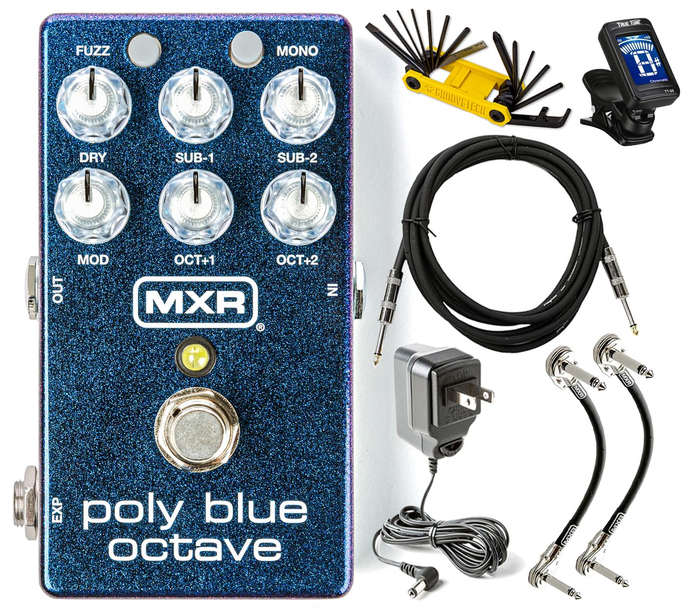 Pedal de Efectos Multi MXR M306 Poly Blue Octave Pitch