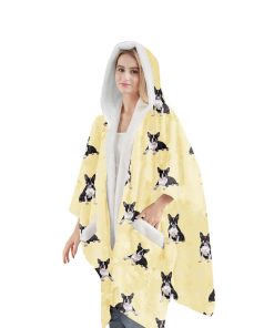 Manta con capucha portátil Boston Terrier E&S Pets- Manta