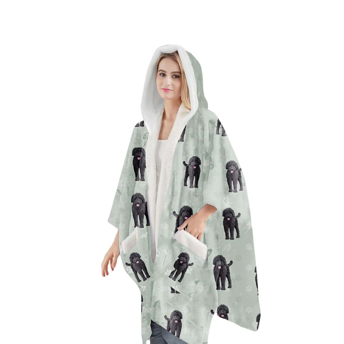 Manta con capucha Labradoodle negro E&S Pets - Sudadera