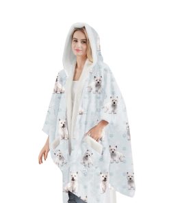 Manta con capucha para mascotas Westie E&S Pets - Manta