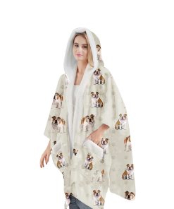 Manta con capucha Bulldog E&S Pets - Manta con capucha de