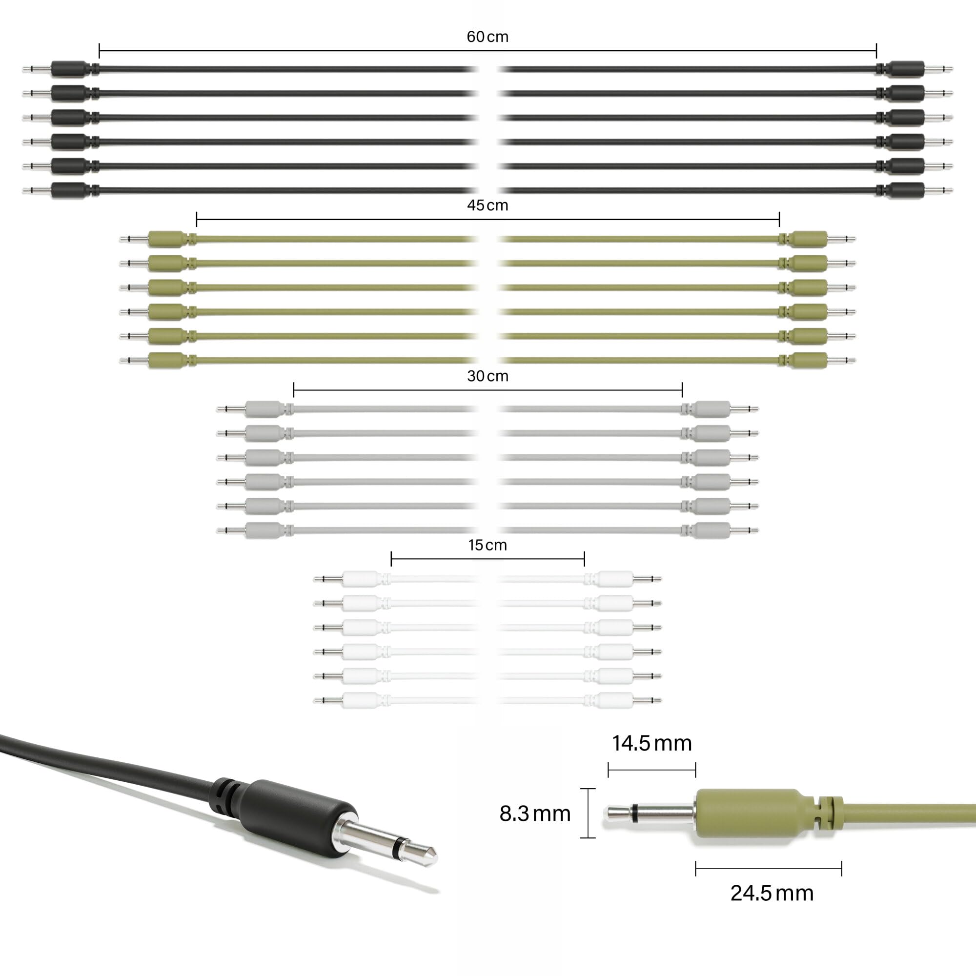 ExcelValley - 24-Pack - Cables de Parche Mono Modular TS - Imagen 3