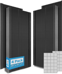 Paneles de Espuma Acústica Art3d en Diseño de Cuña, Paquete