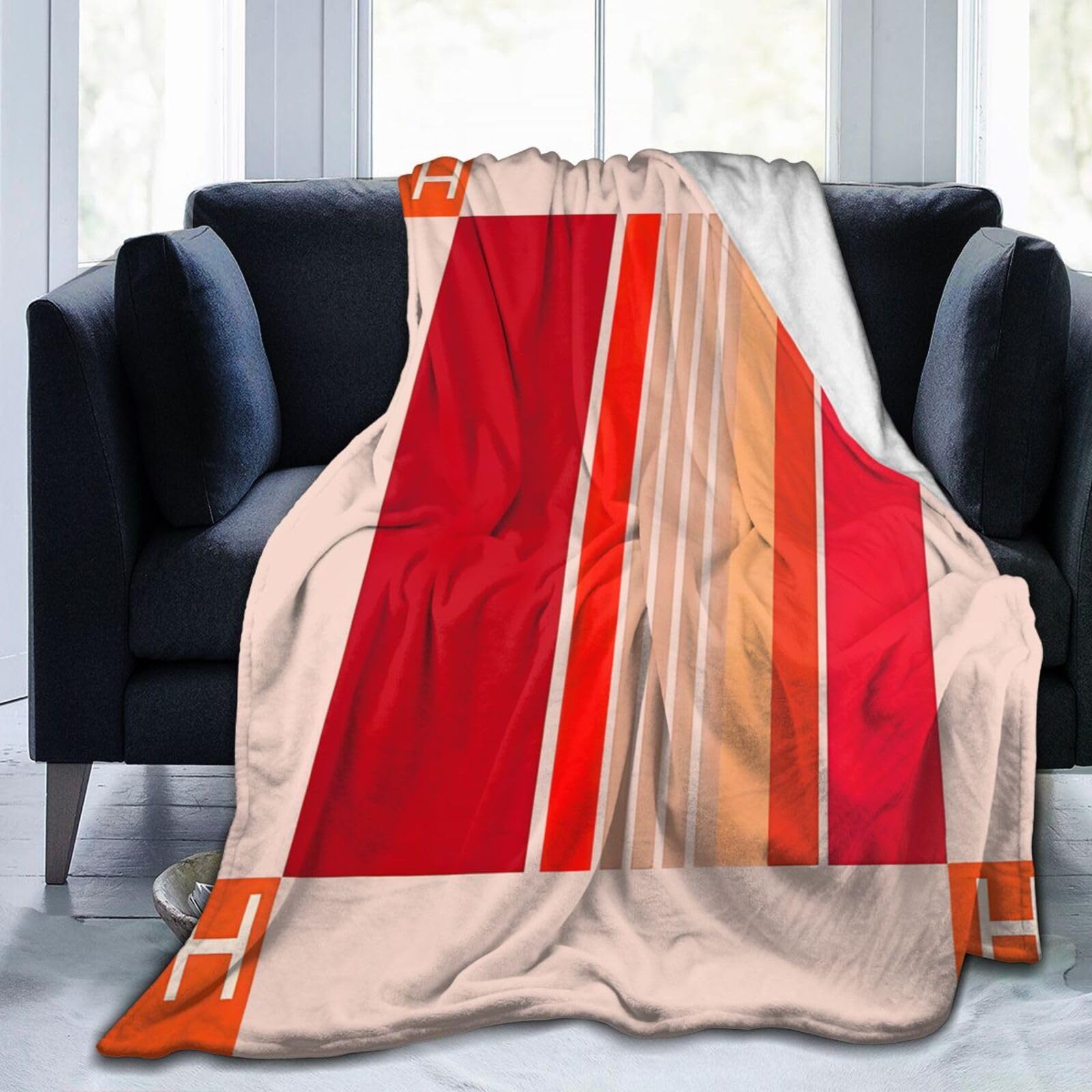 Manta de la letra H MGAMLKGM, Manta de viaje cómoda, Manta - Imagen 8