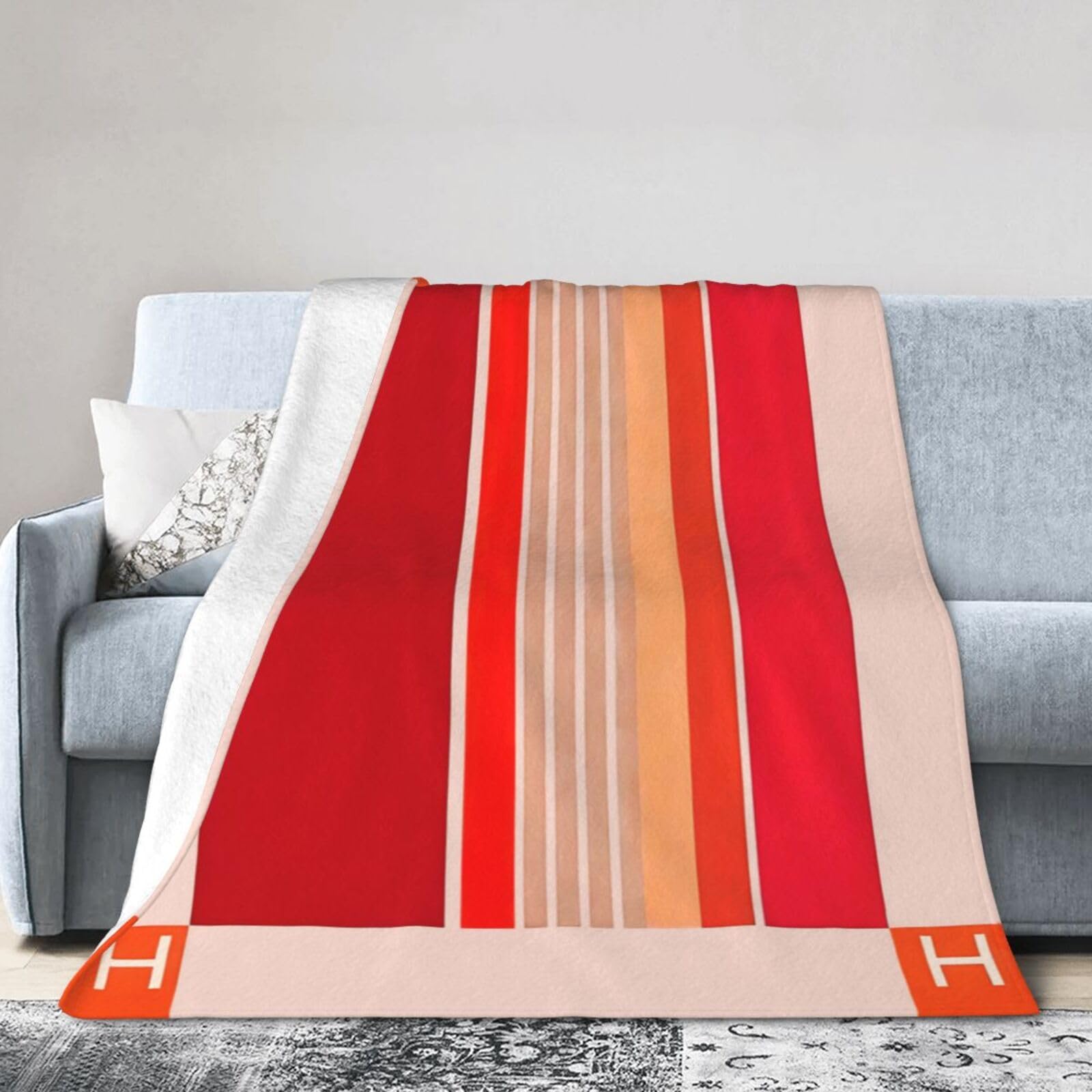 Manta de la letra H MGAMLKGM, Manta de viaje cómoda, Manta - Imagen 3