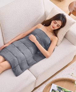 Manta ponderada para regazo de adultos 7lbs, -Gris