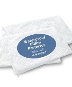 Protector de almohada impermeable con cremallera tamaño