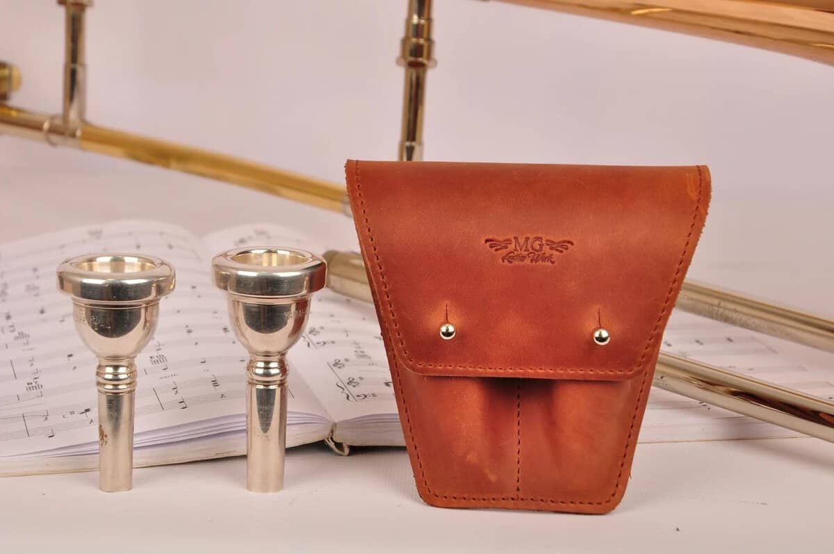 Porta boquillas de trombón/eufonio. -Marrón claro - Imagen 6