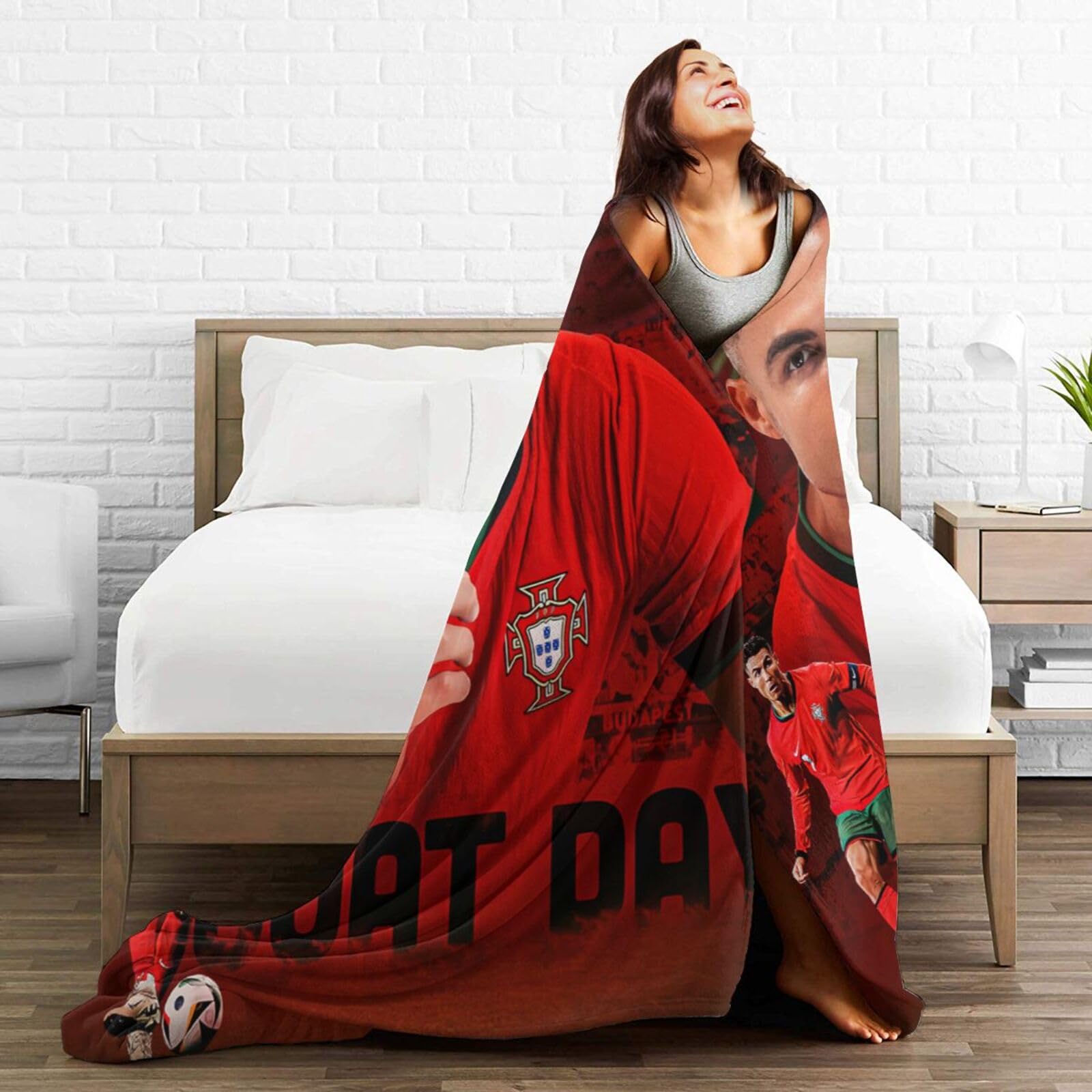 Manta de fútbol PGAEVG, Manta de regalo para -Color2 - Imagen 5