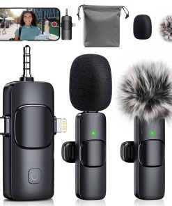 MENERESAS 3-en-1 Mini Micrófono para iPhone: Micrófonos