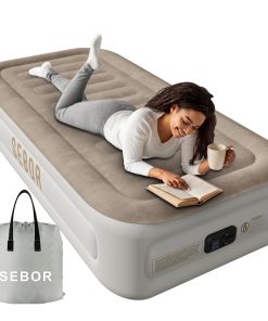 Colchón de Aire Sebor X-Long Twin con Bomba -Khaki