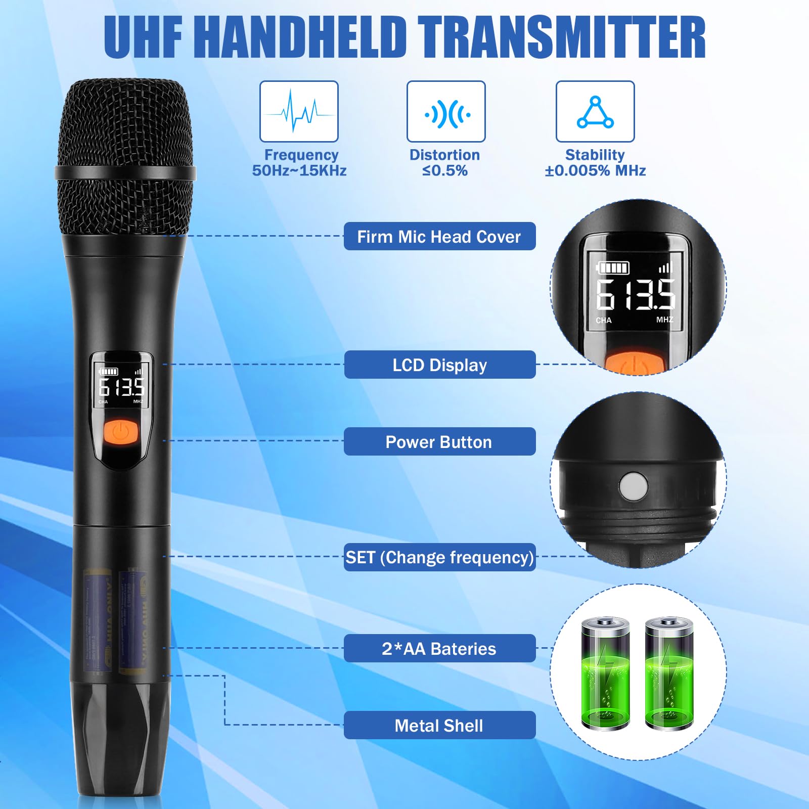 Micrófonos inalámbricos Kmise, Micrófonos inalámbricos - Imagen 4