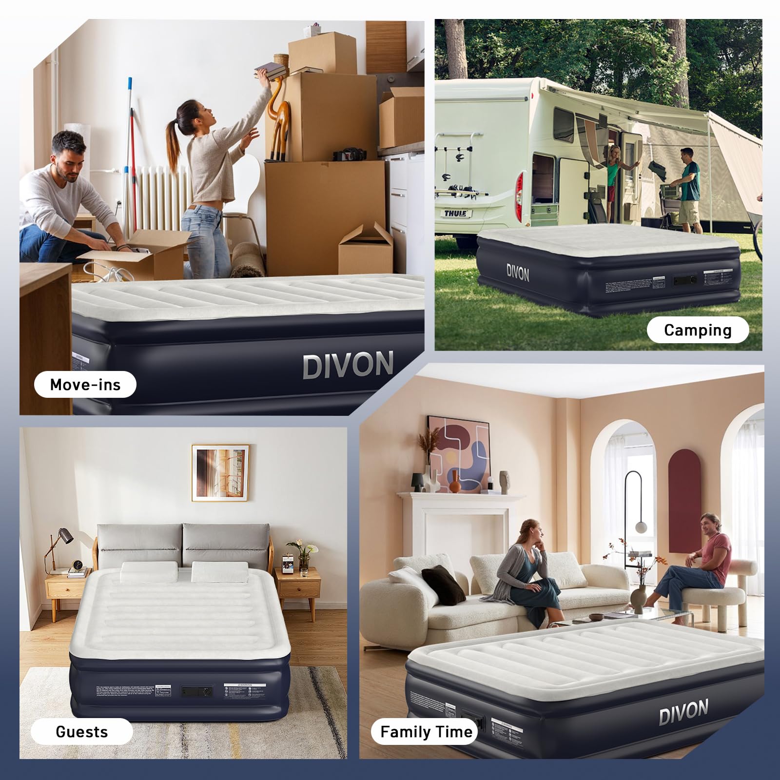 Colchón de aire completo con bomba incorporada, colchón - Imagen 8